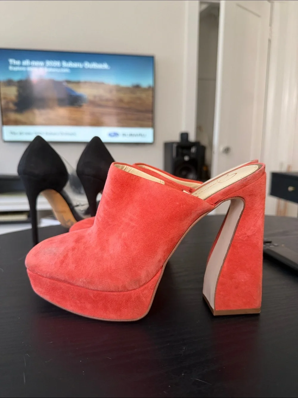 Jessica Simpson Coral Suede Platform Mules